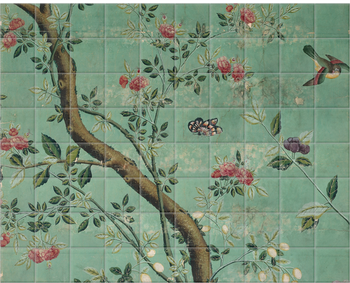 'Printed Wallpaper' Ceramic Tile Mural