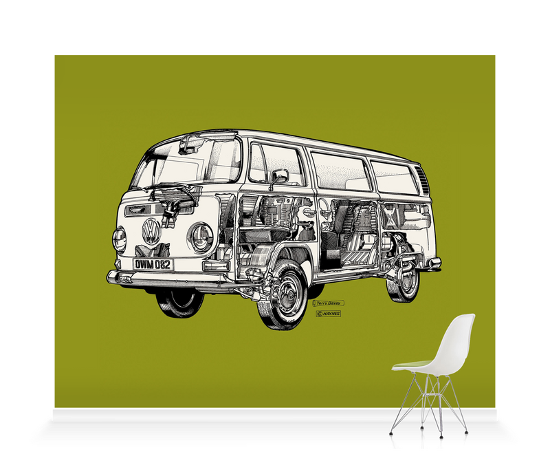 olive green van